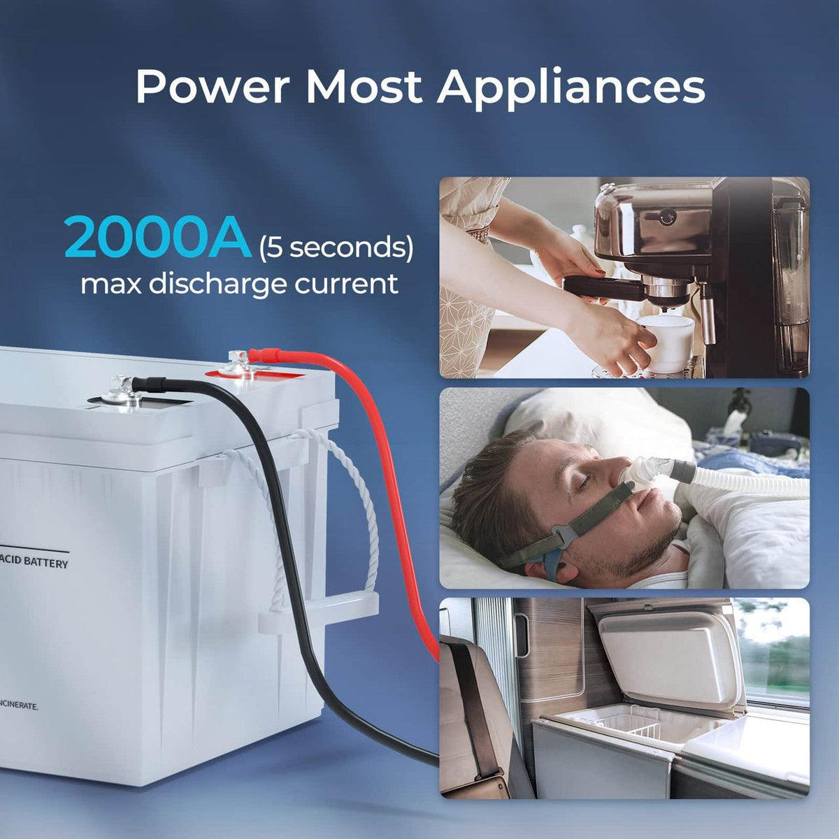 12-Volt 200Ah Deep Cycle AGM Battery