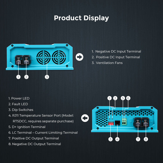60-Amp 12-Volt DC-to-DC On-Board Battery Charger by Renogy