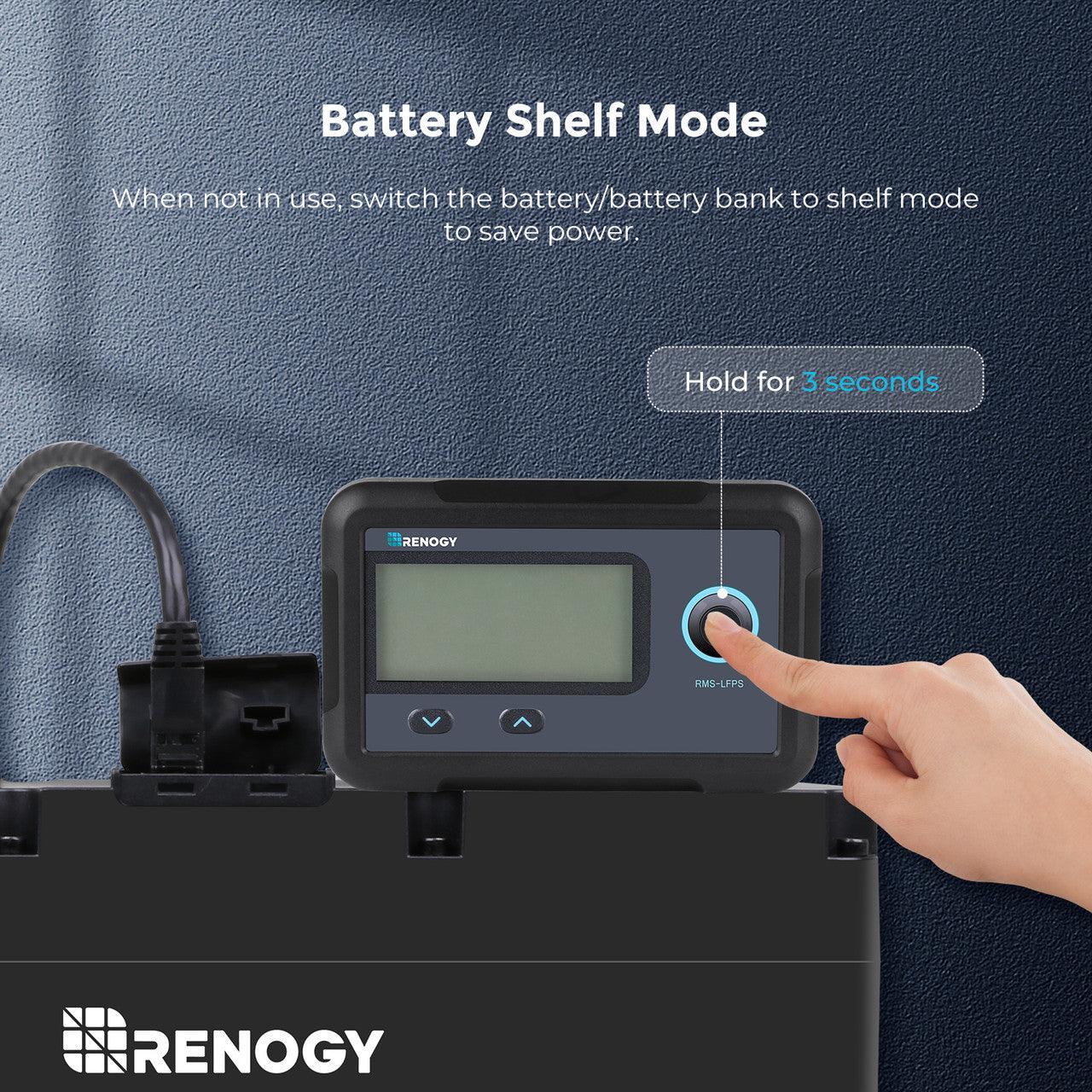 Renogy Smart Lithium Battery Monitoring Screen with BMS Communication Display