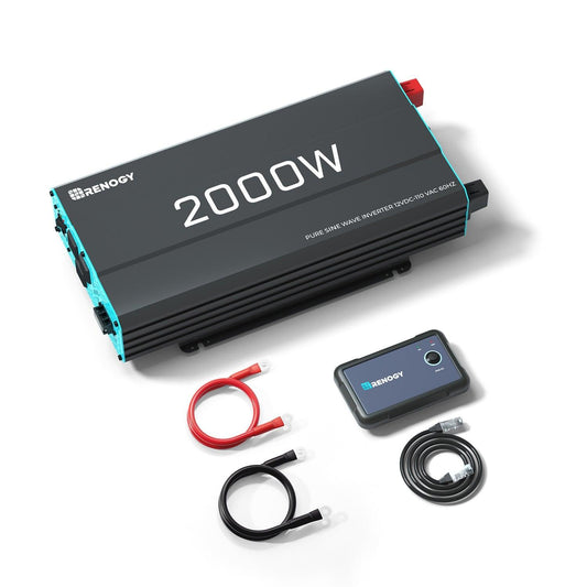 2000W 12V Pure Sine Wave Power Inverter, New Edition DC to AC Converter