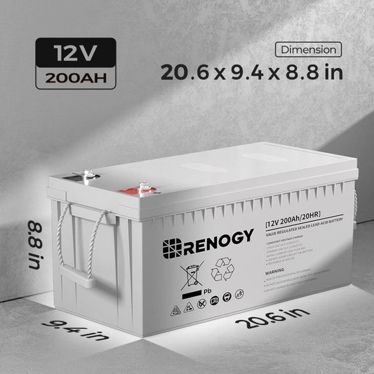 12-Volt 200Ah Deep Cycle AGM Battery