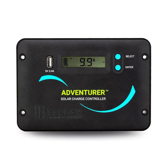 Renogy Adventurer Li 30A PWM Flush Mount Solar Charge Controller with LCD Display
