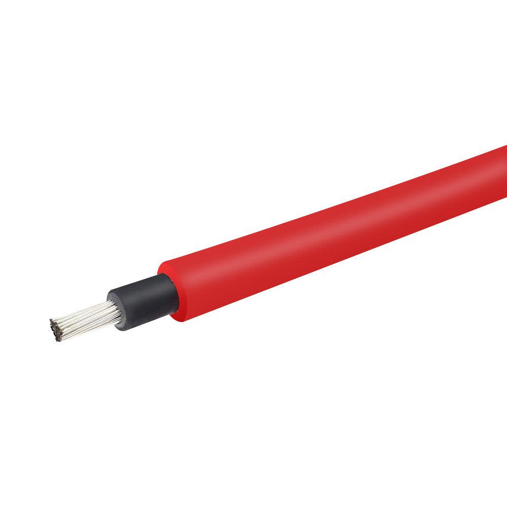 Renogy MC4 Solar Extension Cable Pair Red & Black 12AWG 30A 1000V DC