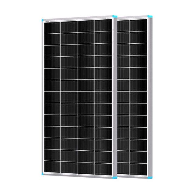 2Pcs Renogy 16BB N-Type 200 Watt 24V Solar Panel