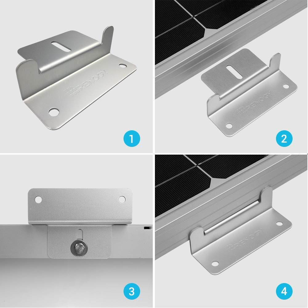 Supports de montage de panneaux solaires en Z, lot de 2