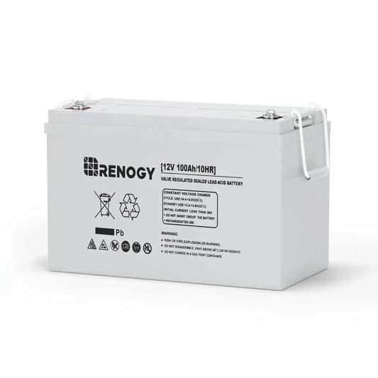 12V 100Ah AGM Rechargeable Battery, Long-Lasting Deep Cycle Power Solution
