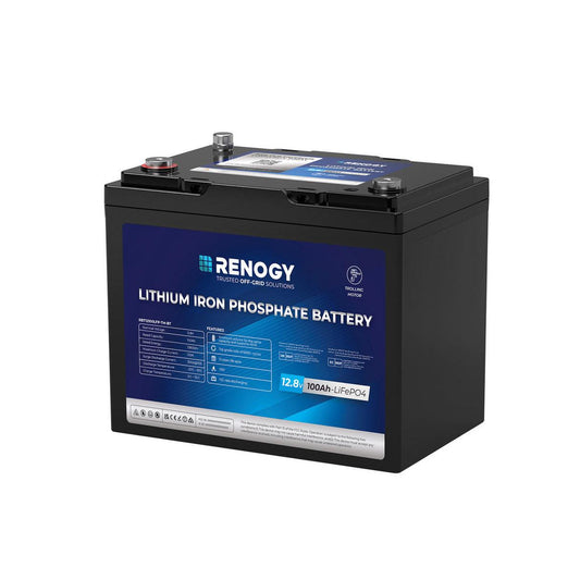 Renogy Core 12V 100Ah LiFePO4 Trolling Motor Group 24 Battery with Bluetooth