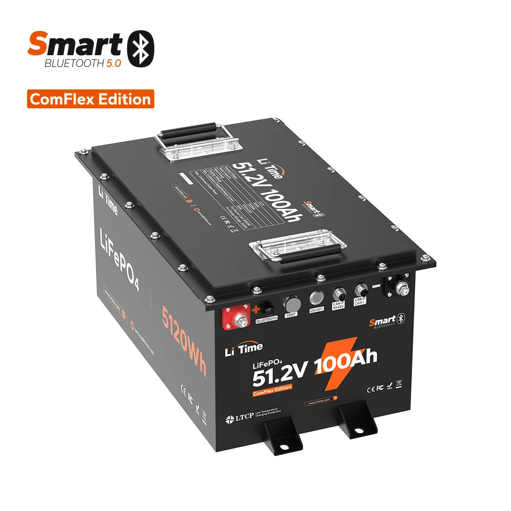LiTime 48V 100Ah Golf Cart Bluetooth Lithium Battery