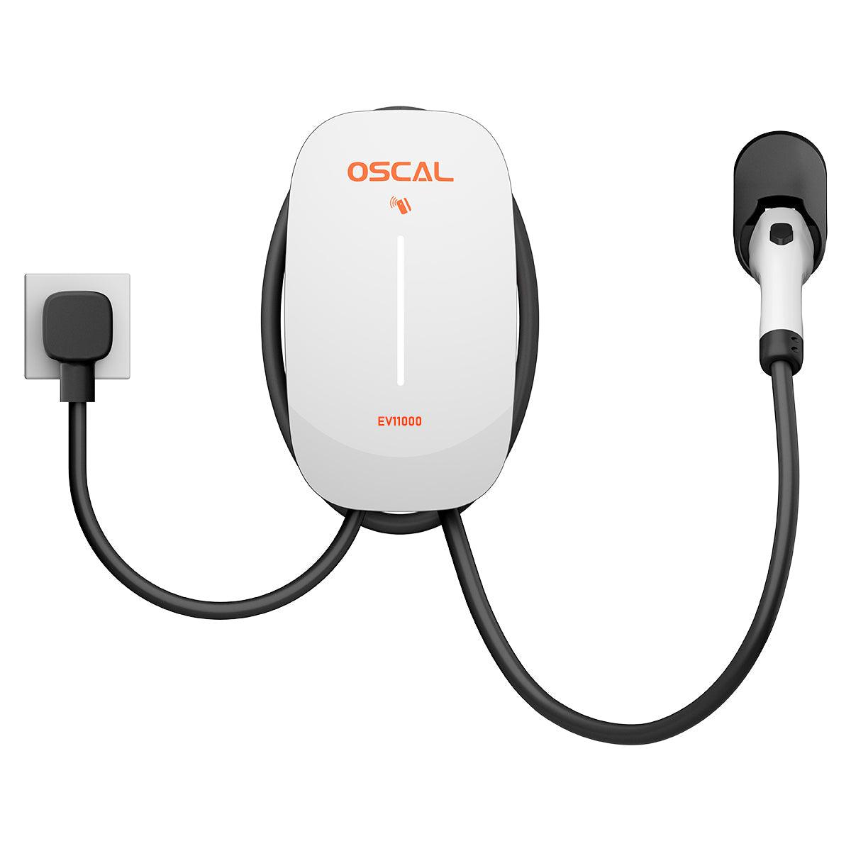 OSCAL EV11000 11kW Portable EV Charger – 48A Level 2 Smart Electric Vehicle Charging Station
