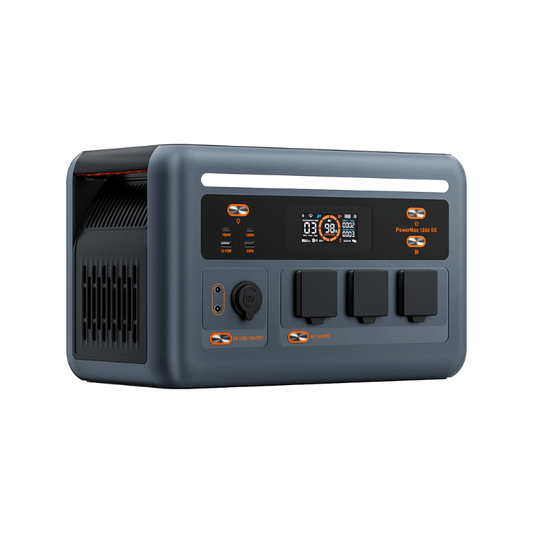 OSCAL PowerMax 1800 SE Expandable Portable Power Station 1872Wh LiFePO4 Solar Generator