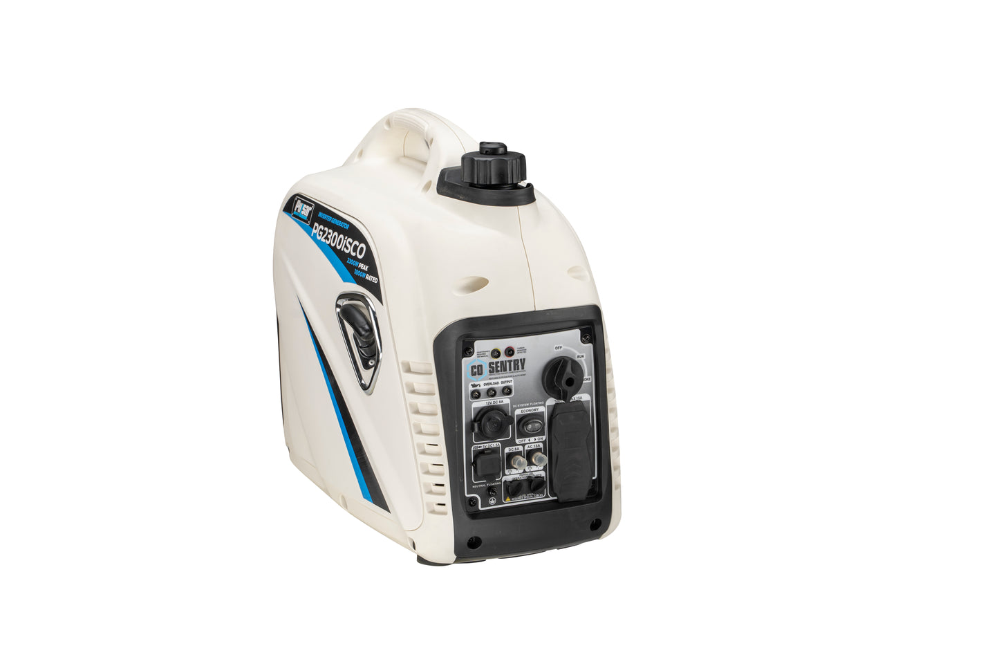 Pulsar 2,300-Watt/1,800-Watt Recoil Start Super Quiet Gasoline Powered Portable Inverter Generator with Advanced CO Shutoff - SolarFlares Generators