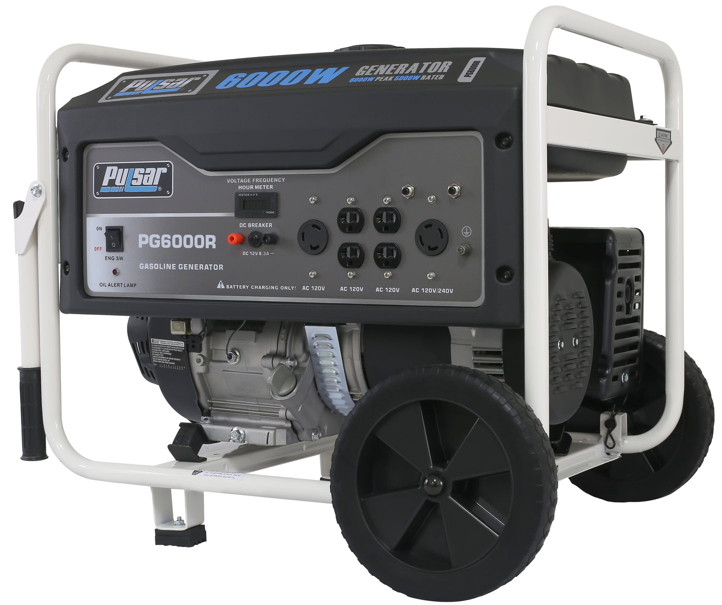 Pulsar 6000-Watt Gas Power Portable Generator (CARB) - SolarFlares Generators