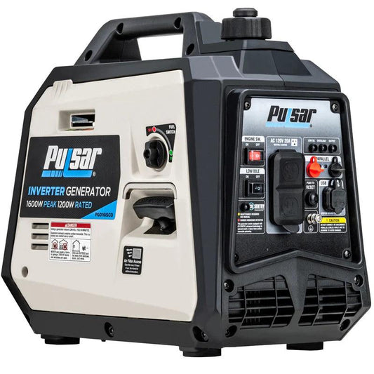 Pulsar PGD16iSCO 1600W Ultra-Light Portable Gas Inverter Generator with CO Sensor