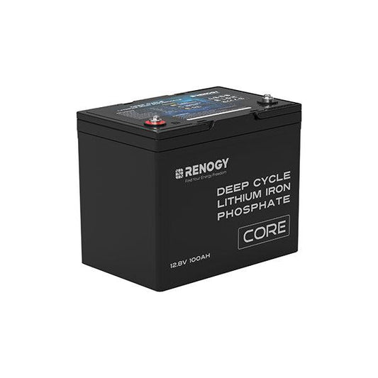 Core 12V 100Ah Deep Cycle LiFePO4 Lithium Battery for RV, Solar, Marine & Off-Grid Power