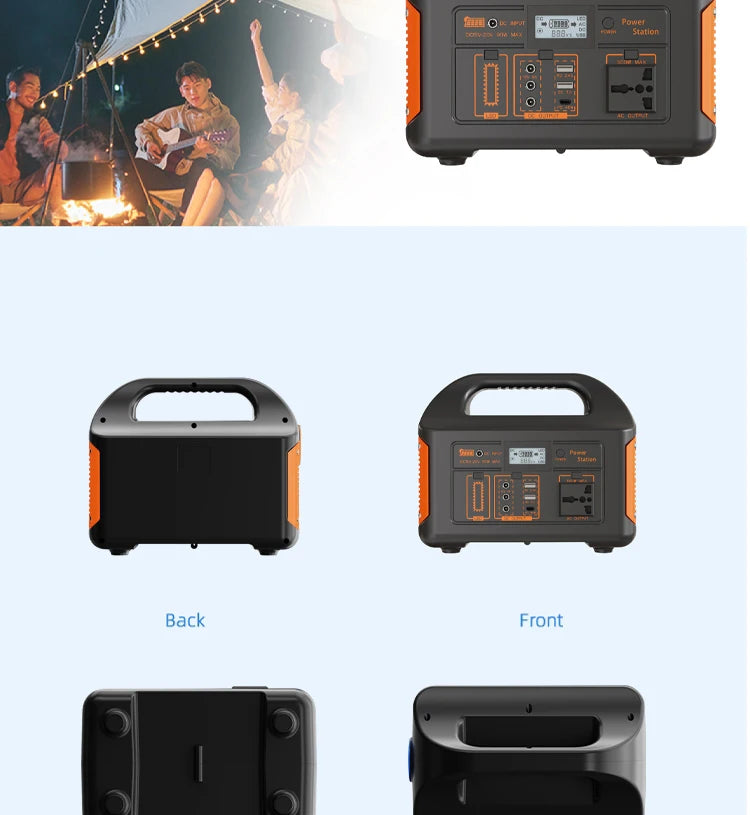 New Arrival Outdoor Portable 500W Power Station Power Generator 110V 220V LED Light Emergency Solar Power Bank for Home Camping - SolarFlares Generators