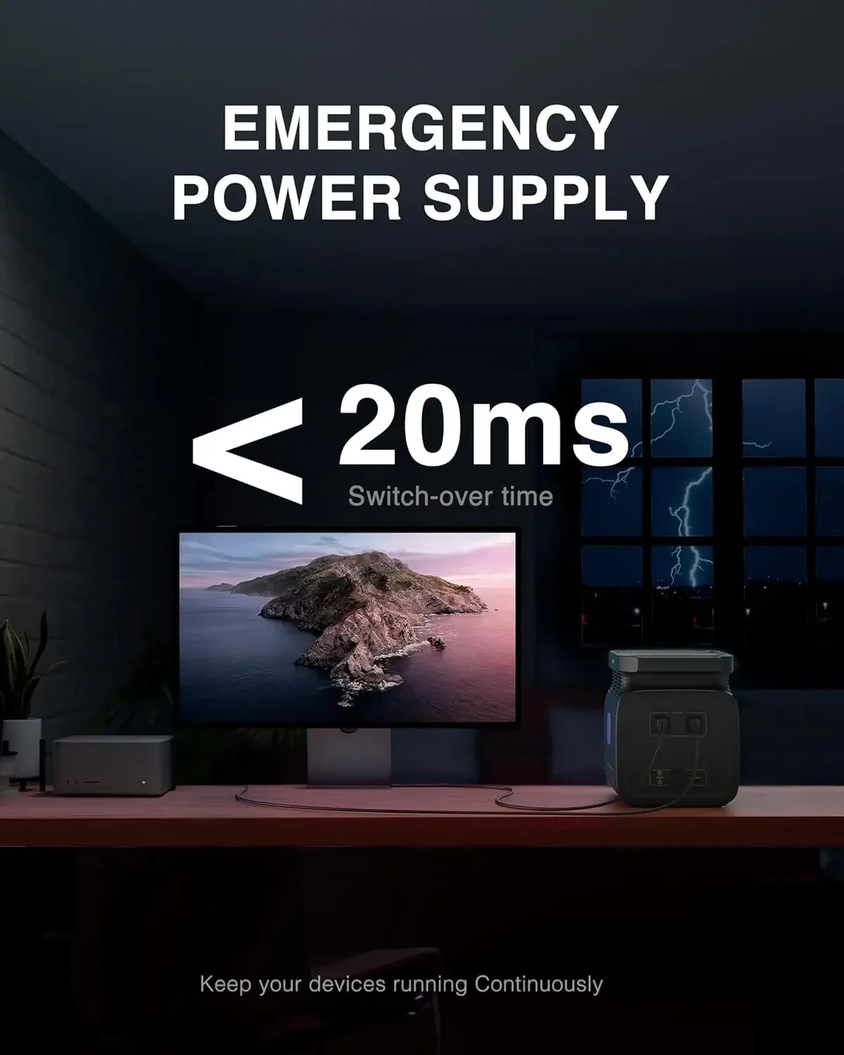 Infinity 1200 Portable Power Station – 1800W Solar Generator, 1280Wh LiFePO4 Battery, 14 Outlets for Home & Outdoor Backup (43 lbs) - SolarFlares Generators