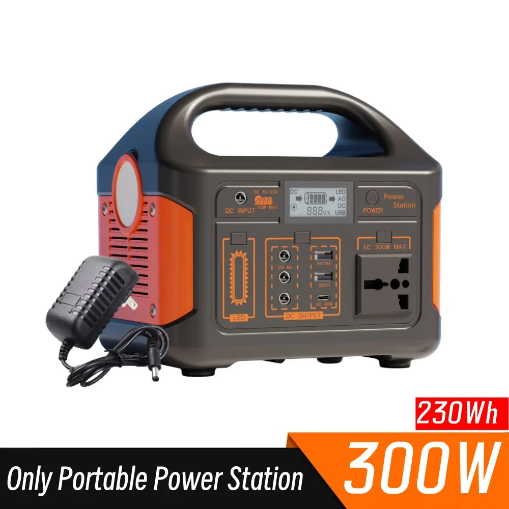 New Arrival Outdoor Portable 500W Power Station Power Generator 110V 220V LED Light Emergency Solar Power Bank for Home Camping - SolarFlares Generators