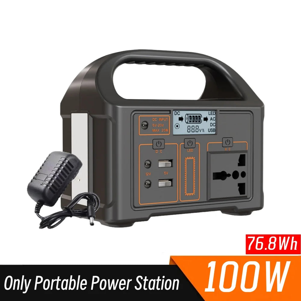 New Arrival Outdoor Portable 500W Power Station Power Generator 110V 220V LED Light Emergency Solar Power Bank for Home Camping - SolarFlares Generators