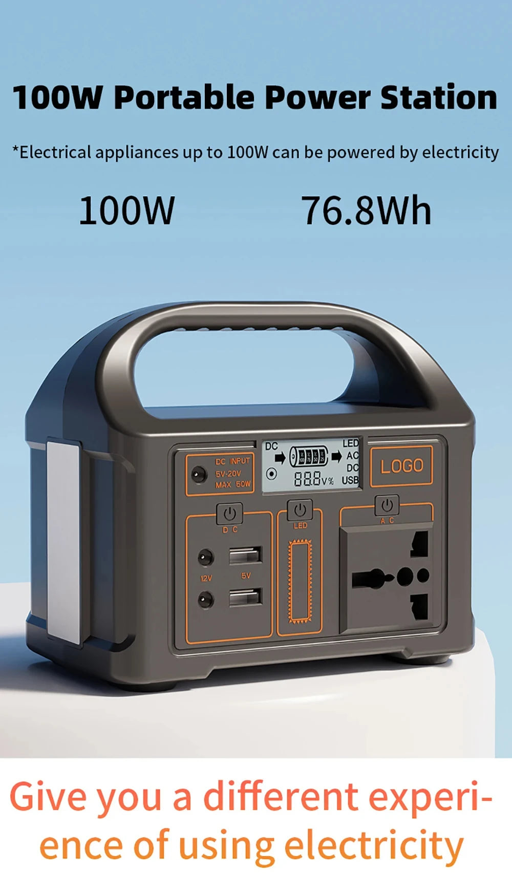 New Arrival Outdoor Portable 500W Power Station Power Generator 110V 220V LED Light Emergency Solar Power Bank for Home Camping - SolarFlares Generators