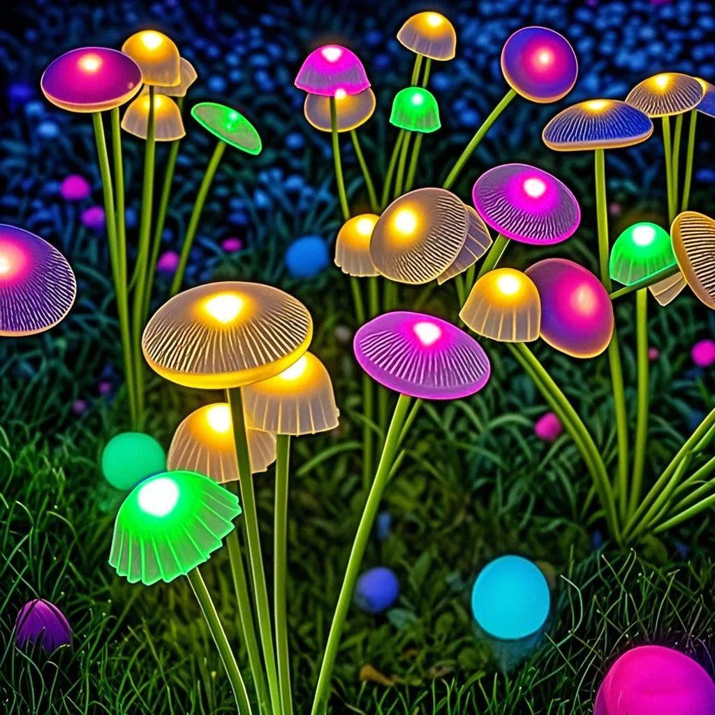 Solar Mushroom Garden Lights Dual Mode for Garden Ambiance