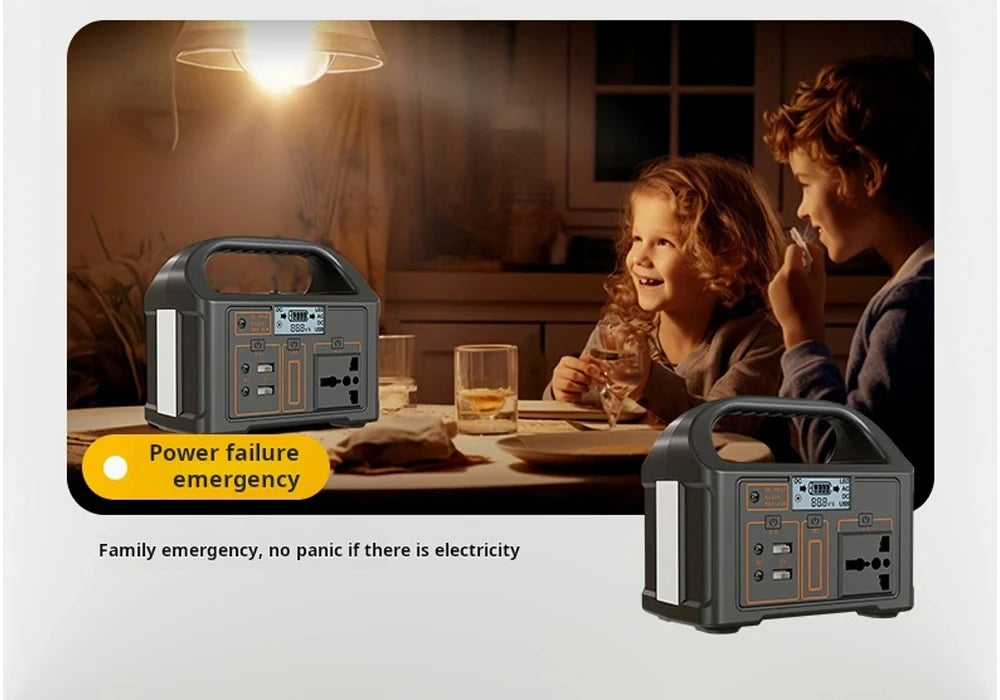 New Arrival Outdoor Portable 500W Power Station Power Generator 110V 220V LED Light Emergency Solar Power Bank for Home Camping - SolarFlares Generators