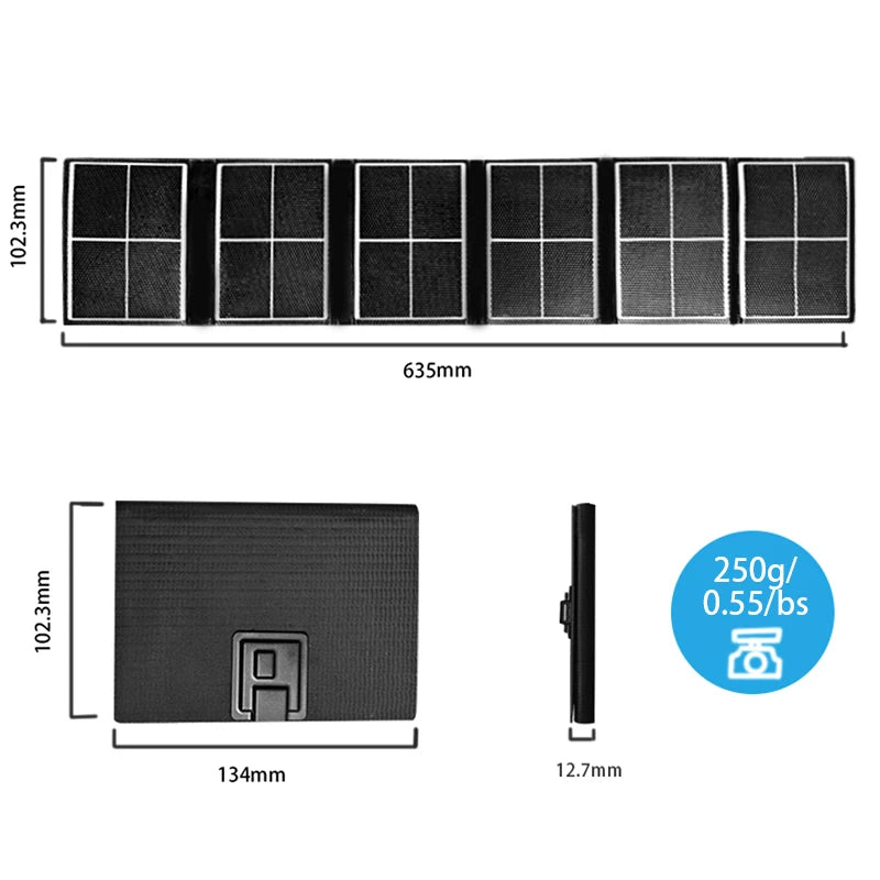 14W Portable Solar Panel Waterproof Solar Charger with High Efficiency for Outdoor Camping Hiking Travel Emergency Power Supply - SolarFlares Generators
