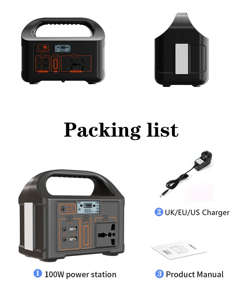 New Arrival Outdoor Portable 500W Power Station Power Generator 110V 220V LED Light Emergency Solar Power Bank for Home Camping - SolarFlares Generators