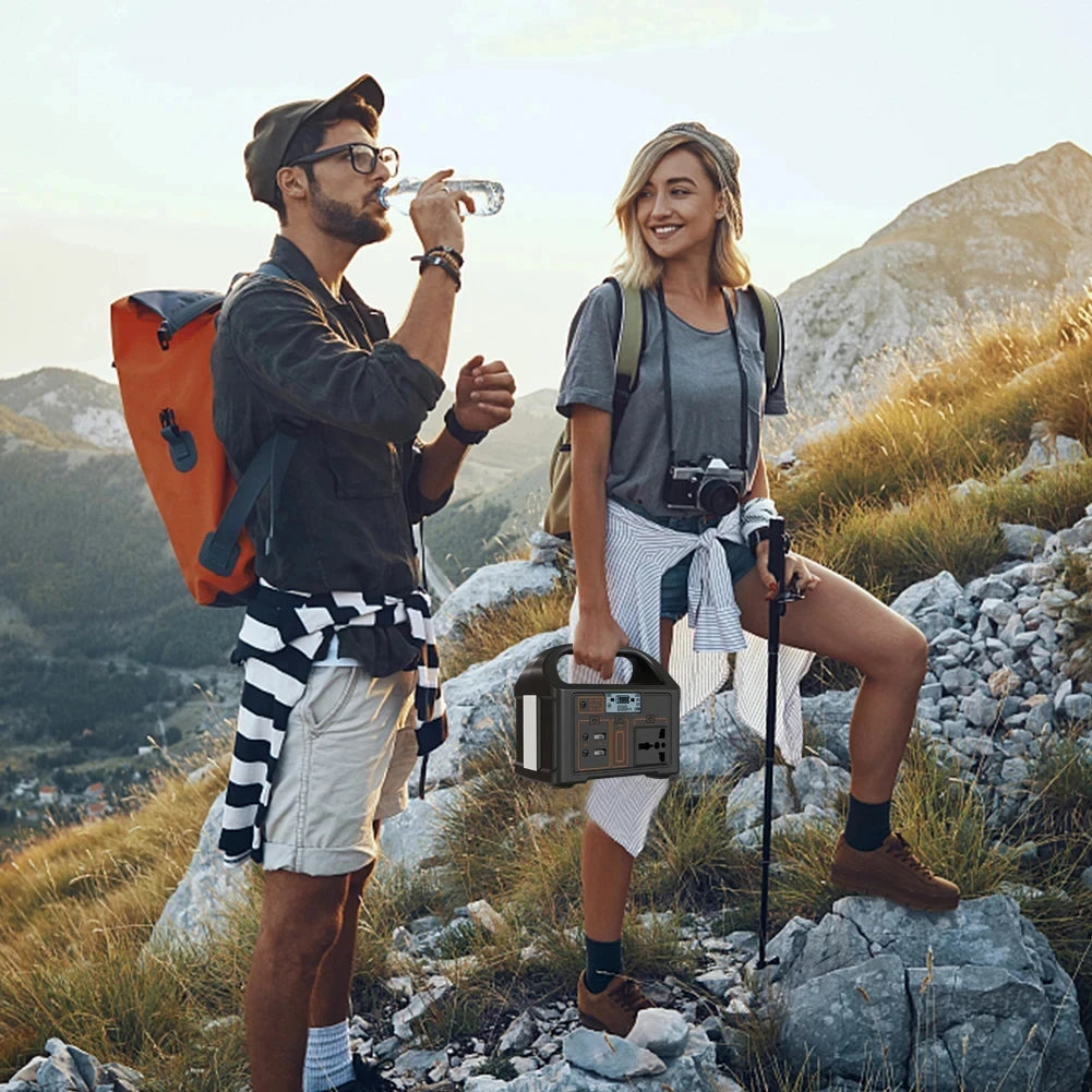 New Arrival Outdoor Portable 500W Power Station Power Generator 110V 220V LED Light Emergency Solar Power Bank for Home Camping - SolarFlares Generators