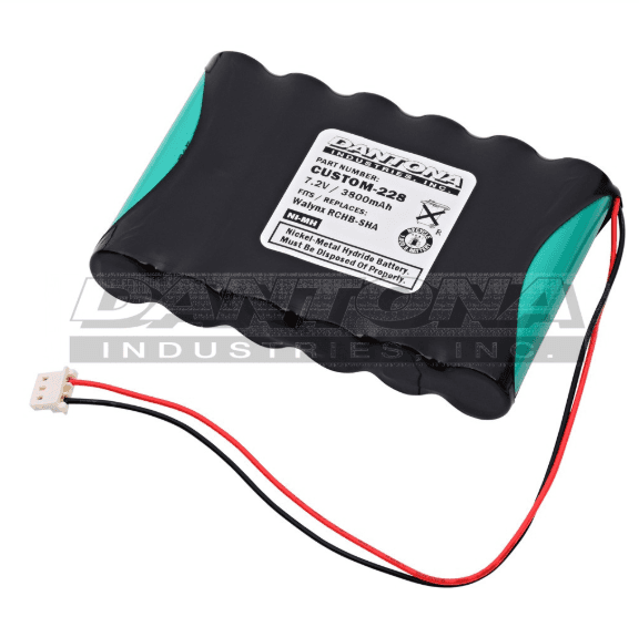 7.2V 3800mAh NiMH replacement battery for Honeywell LYNXRCHKIT-SHA Lynx emergency lighting.