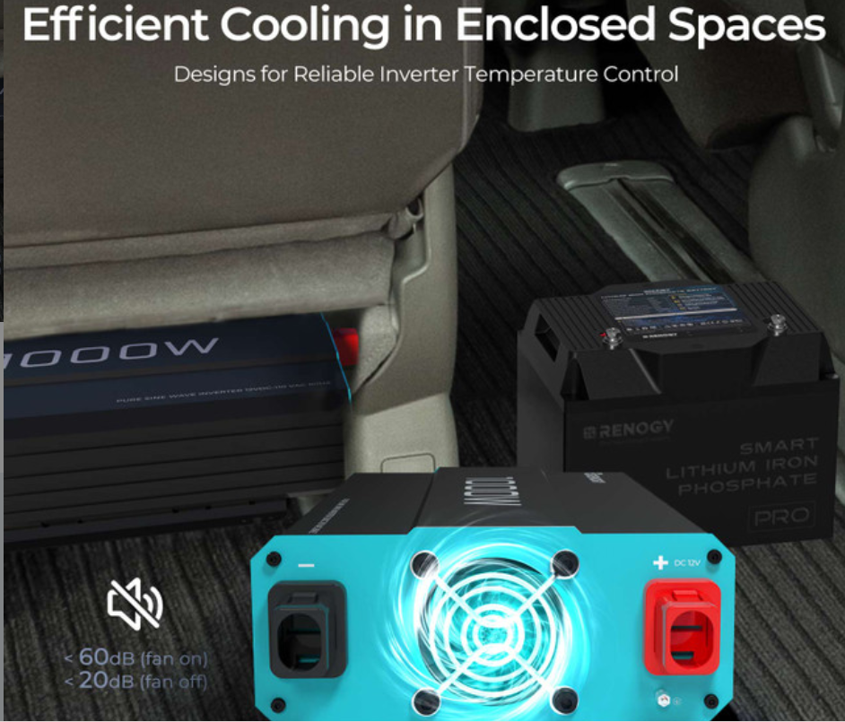 1000W 12V Pure Sine Wave Inverter (New Edition) - SolarFlares Generators