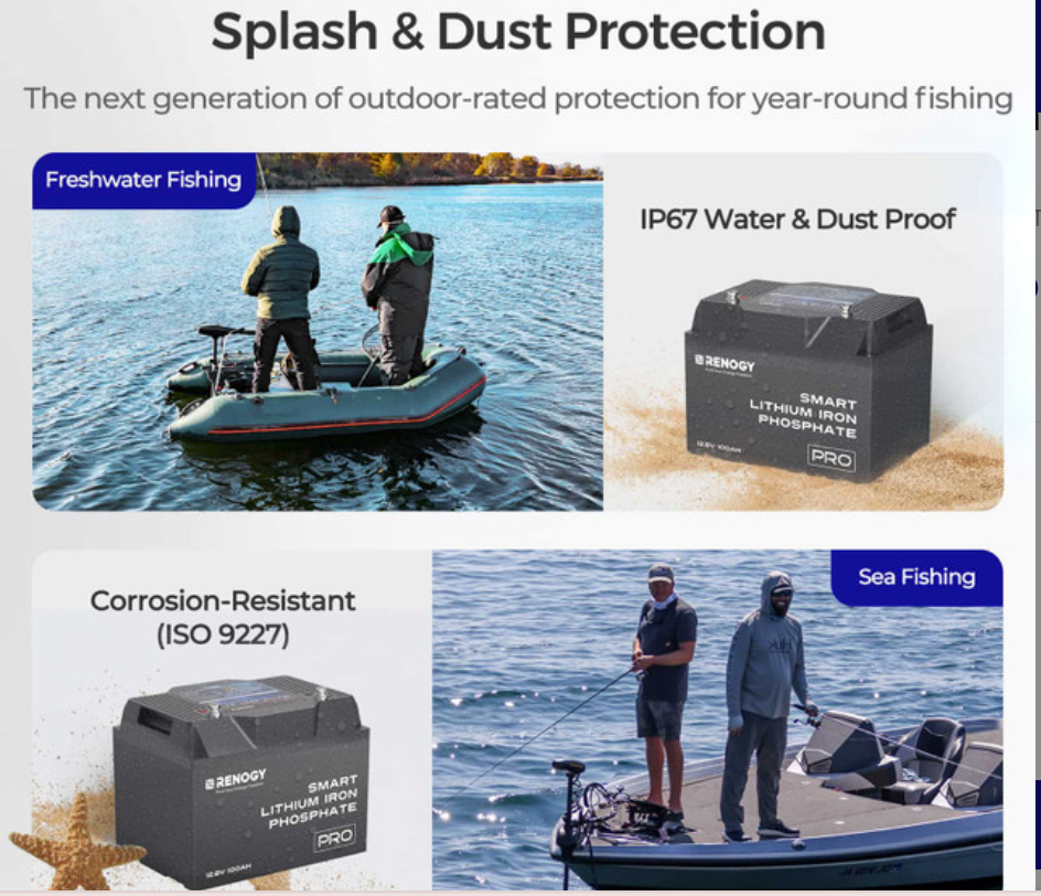 Pro- 12V 100Ah Smart Lithium Iron Phosphate Battery w/ Bluetooth & Self-Heating - SolarFlares Generators