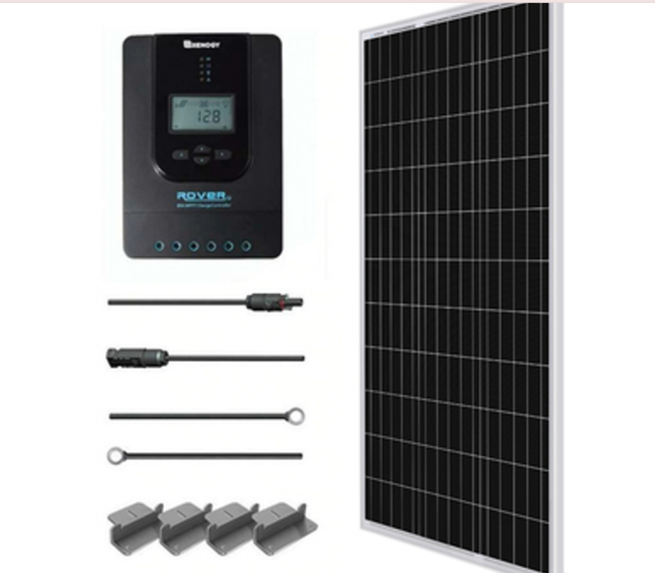 100 Watt 12 Volt ETFE Flexible Panel Solar Premium Kit - SolarFlares Generators