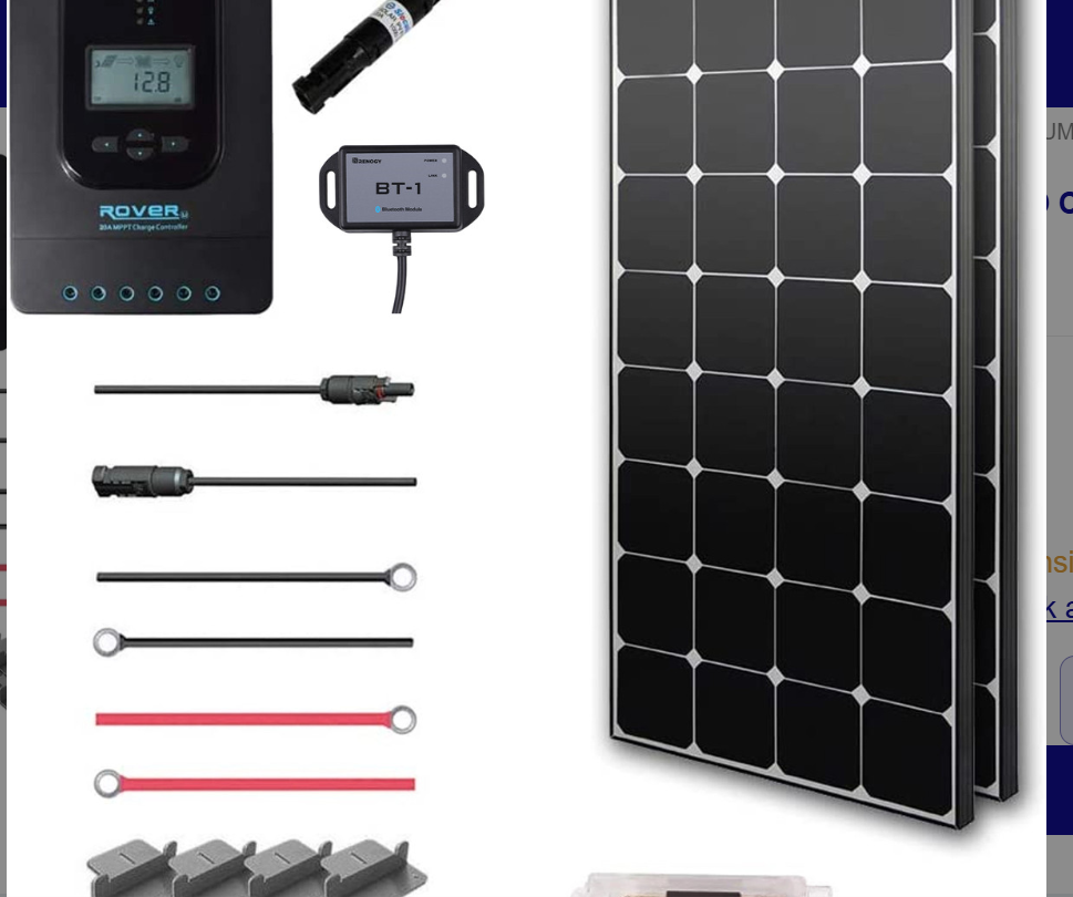 RENOGY NEW 200 WATT 12 VOLT SOLAR PREMIUM KIT - SolarFlares Generators