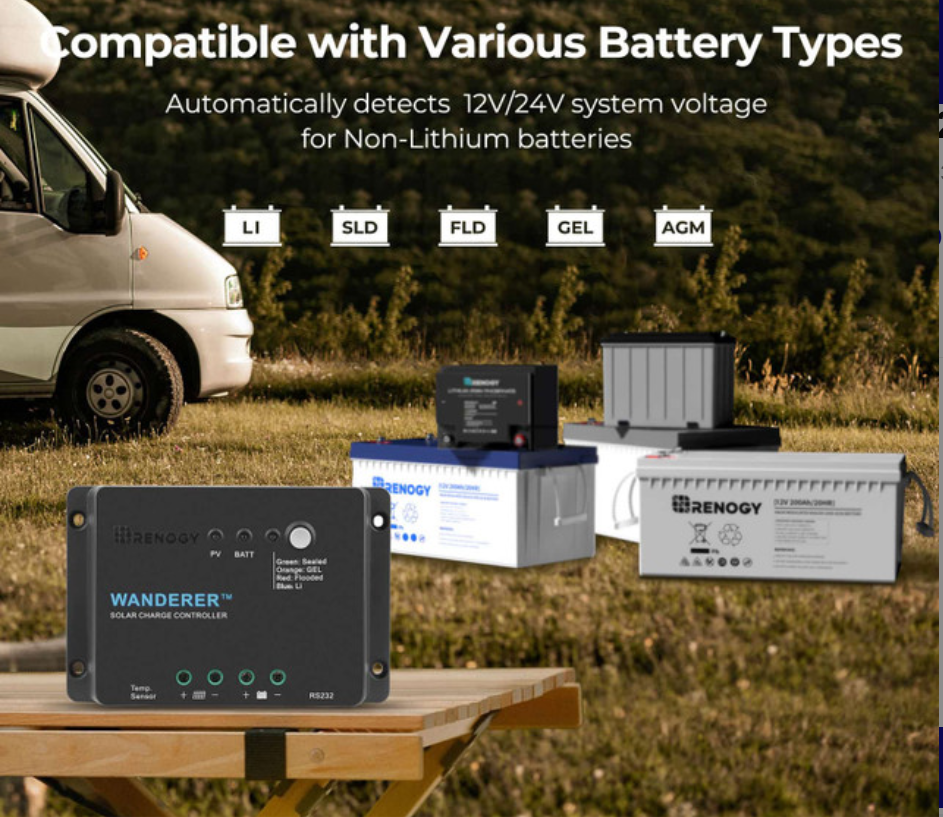 Wanderer Li 30A PWM Charge Controller 12V - SolarFlares Generators