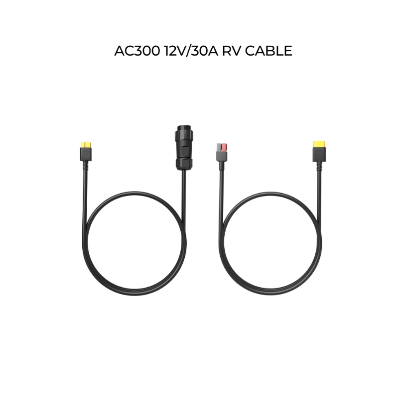 12V/30A RV CABLE for AC300/AC500 - SolarFlares Generators