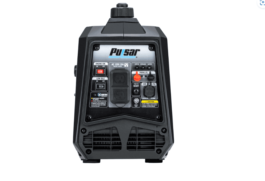 Pulsar Ultra Light Quiet 1600W Portable Gas Inverter Generator CARB Compliant 0.6-Gallon Fuel Tank - SolarFlares Generators