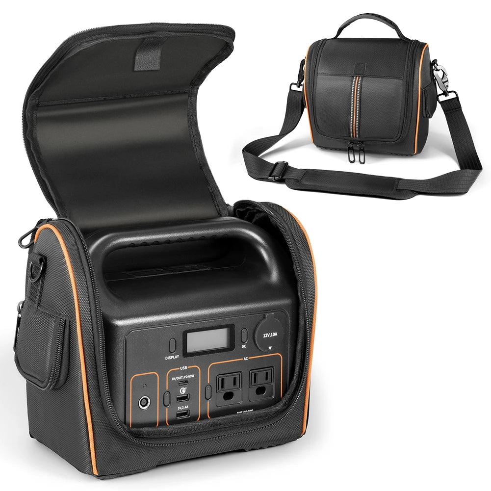 Portable Carrying Case for Jackery Explorer 2000 V2/1000 v2/240 v2/300 Plus Travel Bag Waterproof with Shoulder Strap & Handle - SolarFlares Generators
