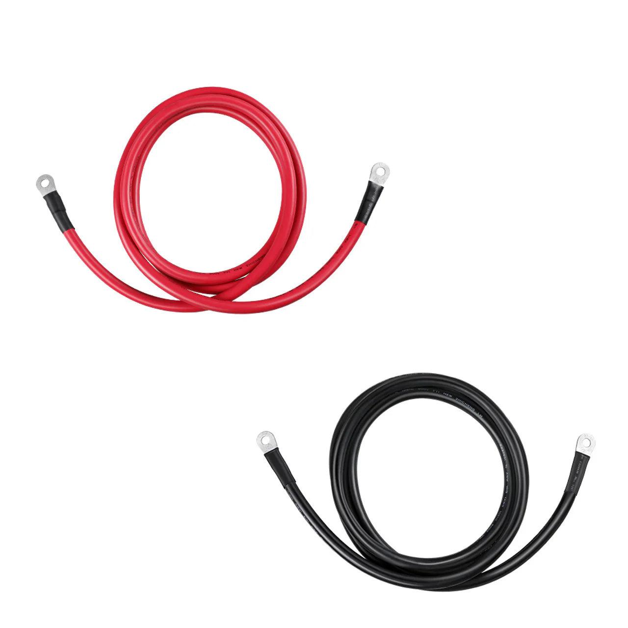Câbles onduleur de batterie 1,5 m 2/0 AWG pour cosses 3/8 po