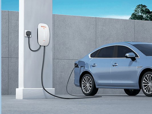 Emporia Pro EV Charger white 48A hardwired J1772 charger with 25 ft cable, holster, and weatherproof enclosure