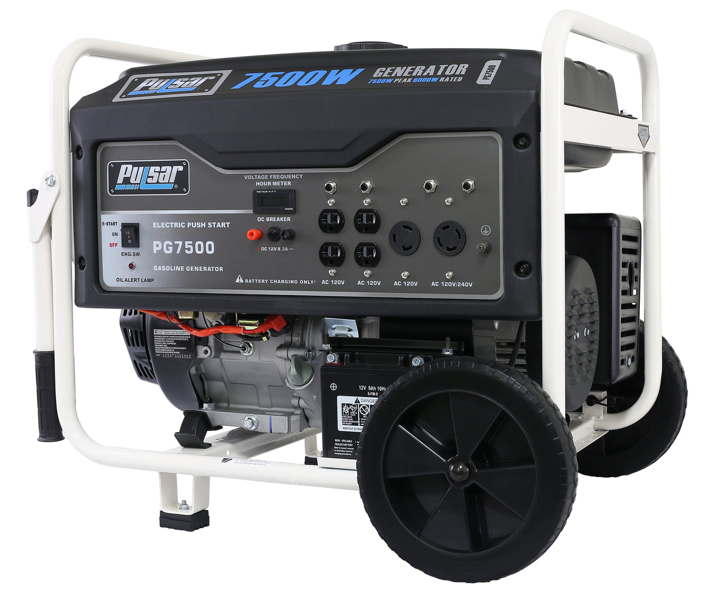 Pulsar 7500W Gas Powered Generator - SolarFlares Generators