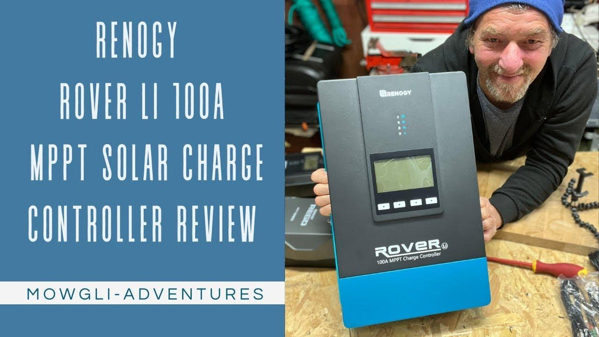 Renogy Rover 100A MPPT Solar Charge Controller - 12V to 48V Auto Detection, 5200W Max Input