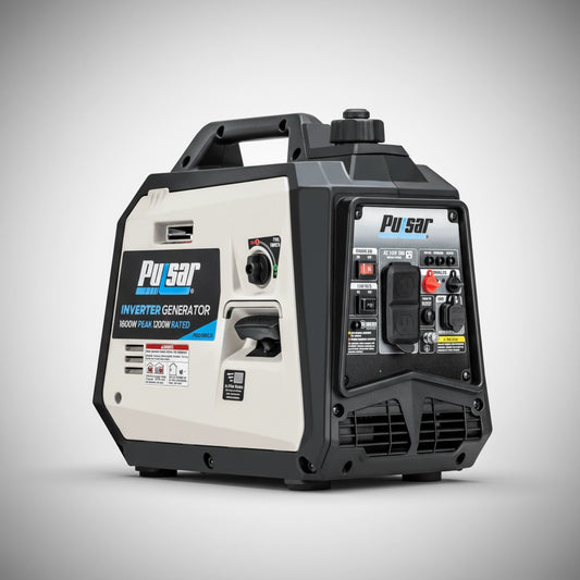 Pulsar Ultra Light Quiet 1600W Portable Gas Inverter Generator CARB Compliant 0.6-Gallon Fuel Tank