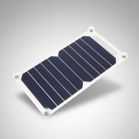 Compact rectangular solar panel for SolarFlares Generators on a light gray background