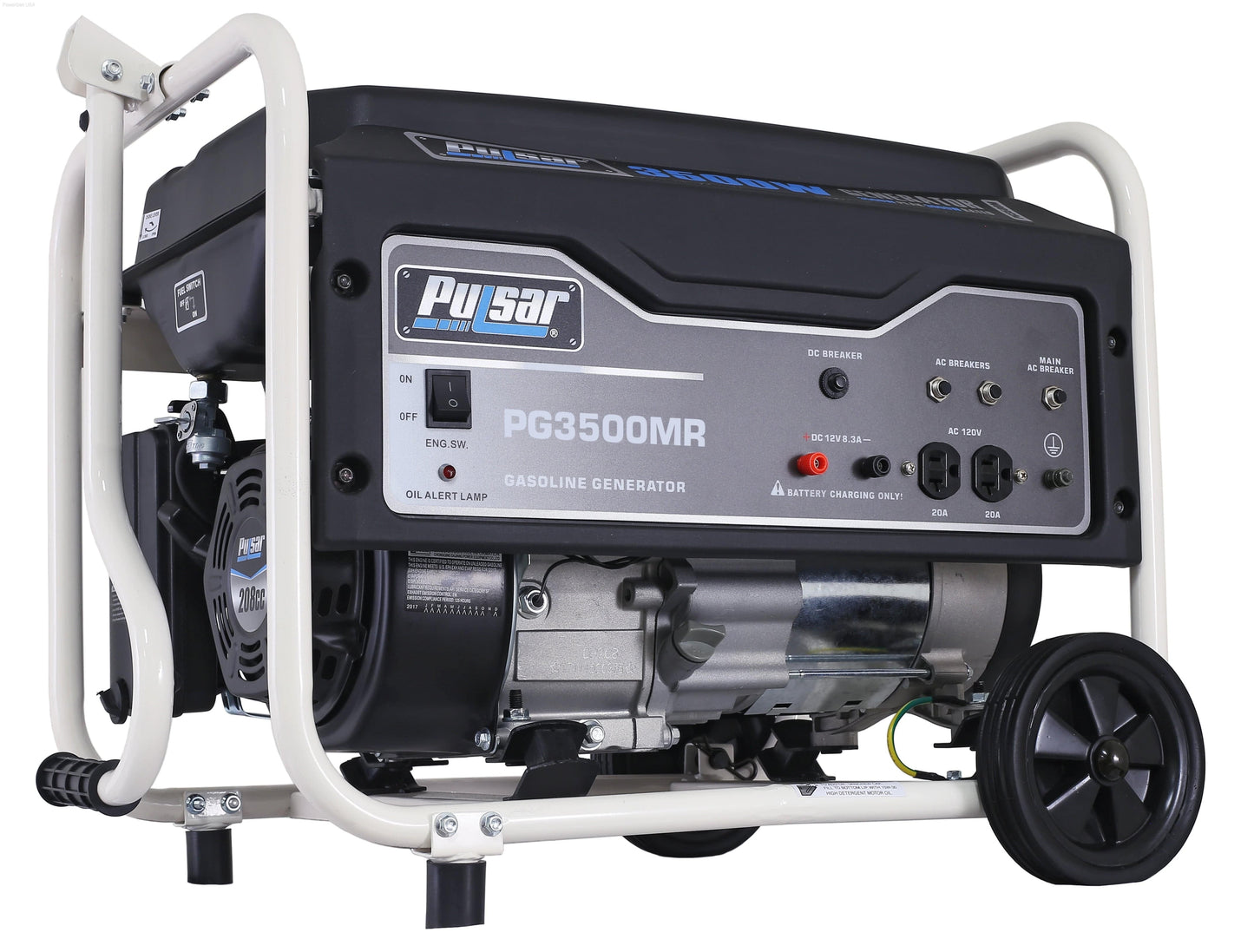 Pulsar PG3500MR 3500W Gas Powered Portable Generator (CARB) with 3000 Running Watts