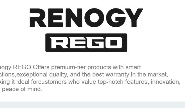 Renogy REGO System