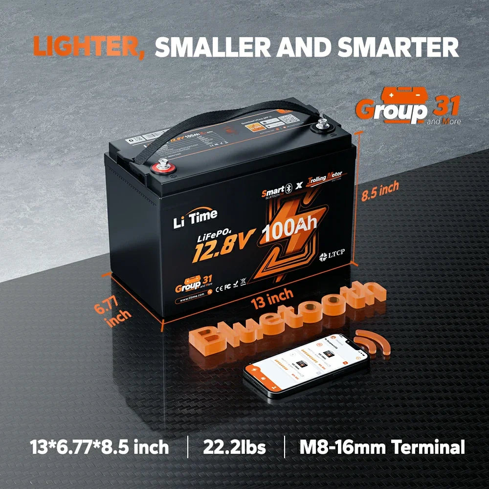 LiTime LiFePO4 Batteries-– Solar, RV & Off-Grid