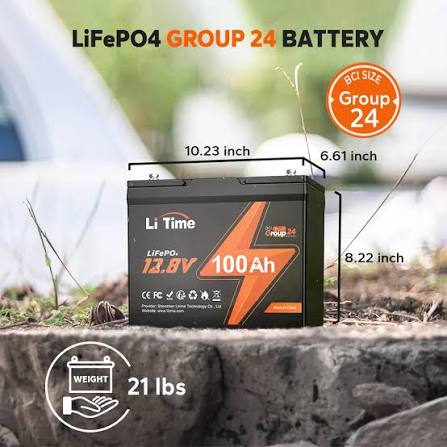 LiTime – Standard Size (Group 24 / Group 31)