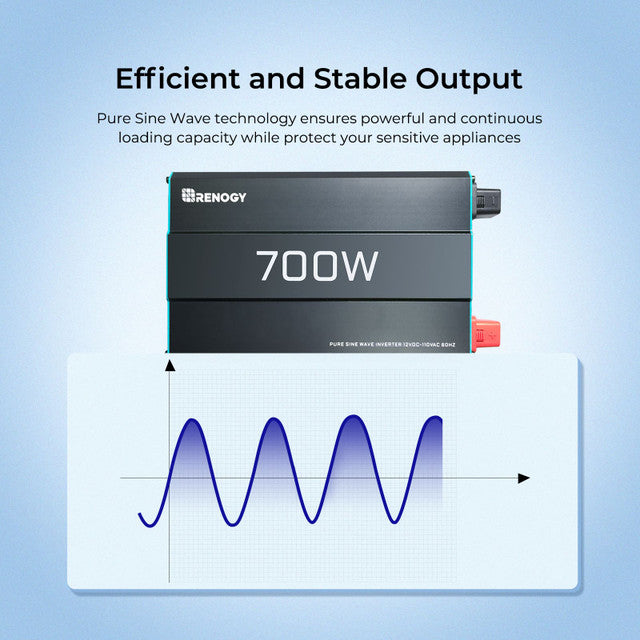 700W Pure Sinusoidal Inverter, 120Vac