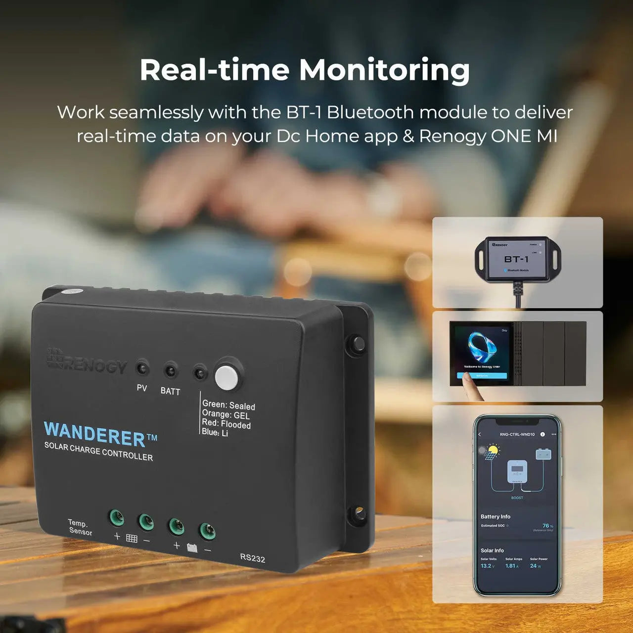 Contrôleur de Charge PWM Wanderer Li 30A 12V