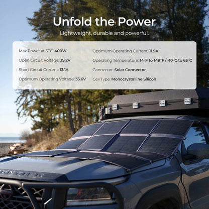 400 watt Solar Panel Blanket -  SolarFlares Generators